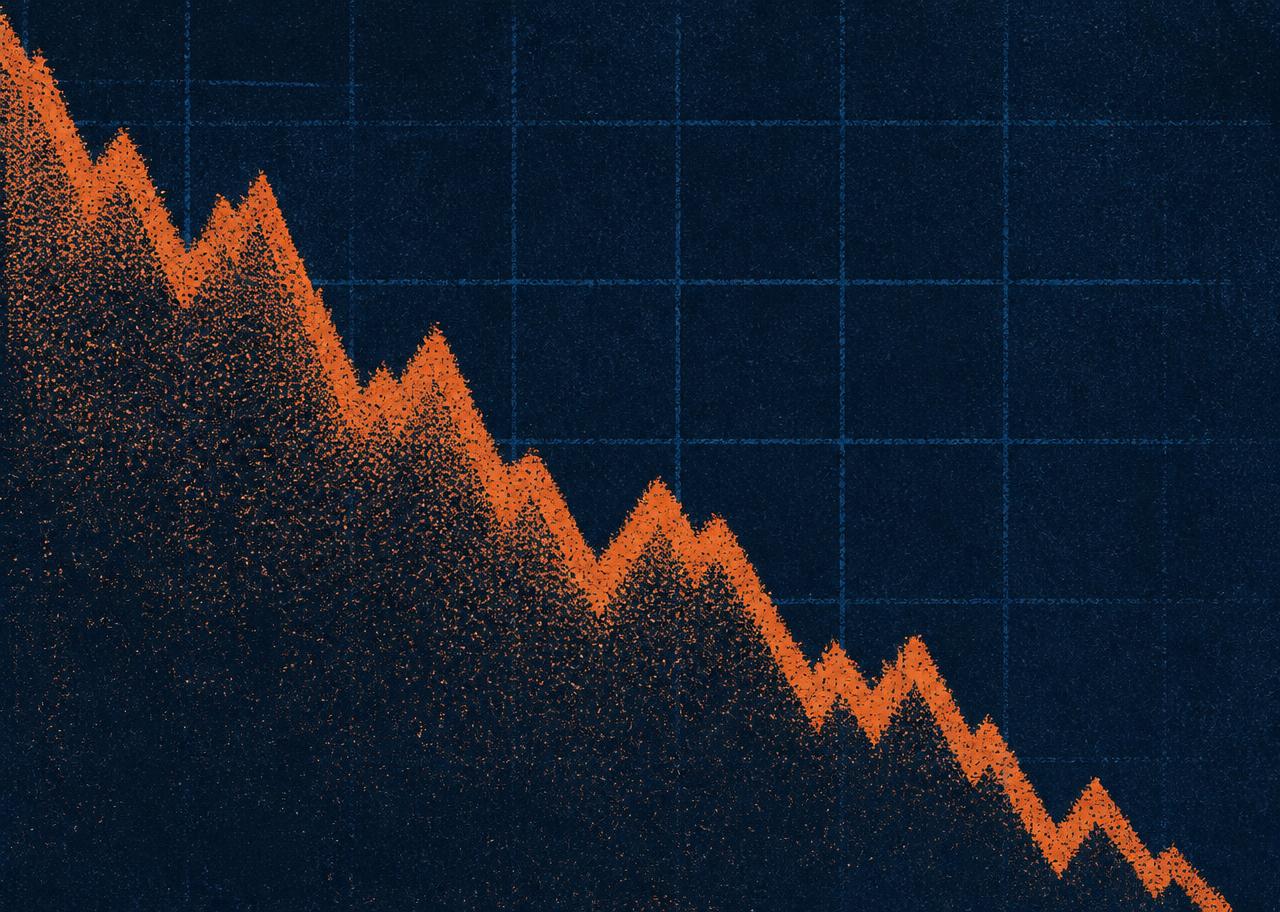 Grainy reconstruction of a declining price curve